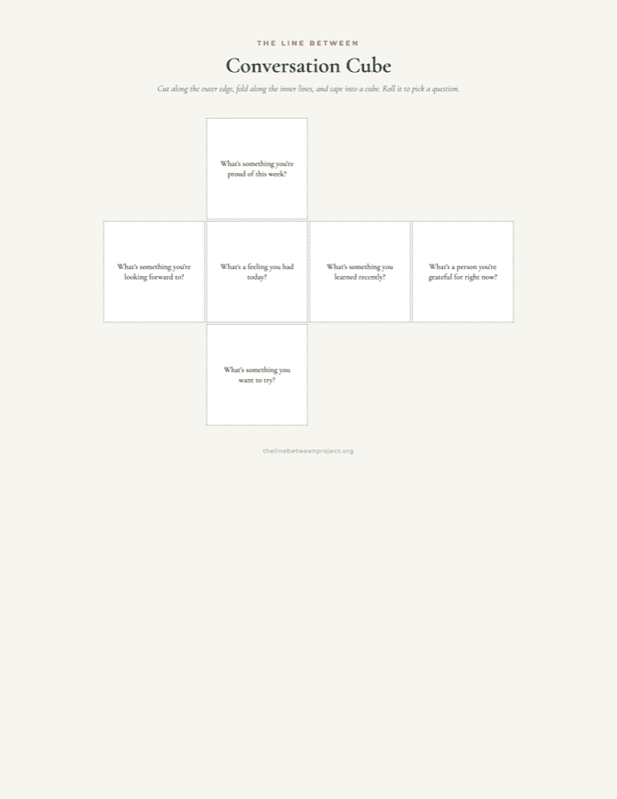 Preview of Conversation Cube